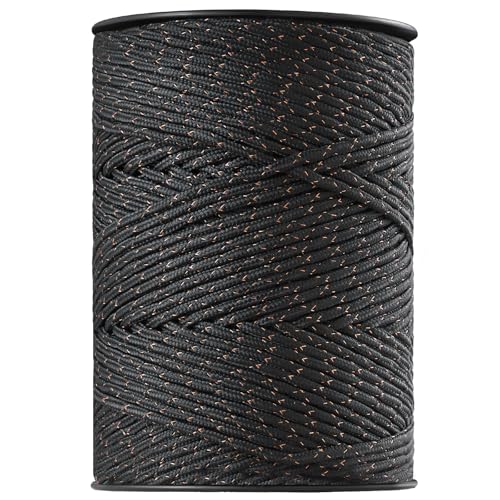 VEVOR Electric Fence Wire, 1000Ft 305M Portable Polywire, 1/4" Diameter 2 Copper Strands for Reliable Conductivity and Rust Resistance, Fencing Rope Line for Horse, Cattle, Livestock - size: 1000Ft 305M, style: 1/4" Strands