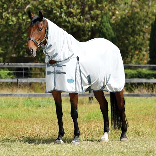 WeatherBeeta ComFiTec Essential Mesh II Combo Neck, White/Grey/Bright Blue, 75" - color: White/Grey/Bright Blue, size: 75"