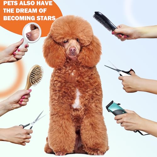 Dog Grooming Replacement Blades | Compatible Low Noise Dog Clippers | Dog Clipper Blades Compatible | Pet Grooming Replacement Blades | Dog Clipper Blades, Cleaning Brush