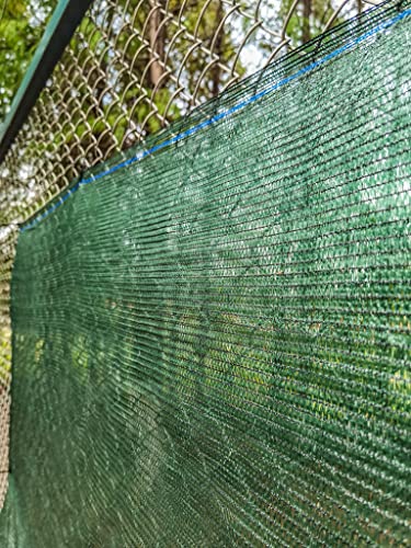 Shade Cloth Roll (5'10"x100 ft - 60% - Green) | Green HDPE UV Resistant Breathable Eyelets Sun Protection for Greenhouse Garden Fence Pergola Patio Flower Plant Kennel - size: 5'10"x100 ft - 60% - Green