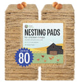 MagJo Aspen Nesting Pads for Chicken Coops - USA Grown Aspen Excelsior Nest Box Liners 13x13-80 Pack - size: 80 PACK