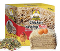 Chicken Nesting Pads with Aromatic Nest Herbs | Natural Excelsior Aspen Fiber Poultry Bedding | 13 x 13 Inches | Pack of 10 - style: With Aromatic Herbs
