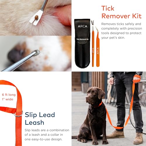 ARCA PET Cat & Dog First Aid Kit - High Visibility Reflective Zipper with Fluorescent Letter Print - 100 pcs with Dog Thermometer, Tick Remover Kit & Pet First Aid Kit Manual Book - size: CarePlus Kit