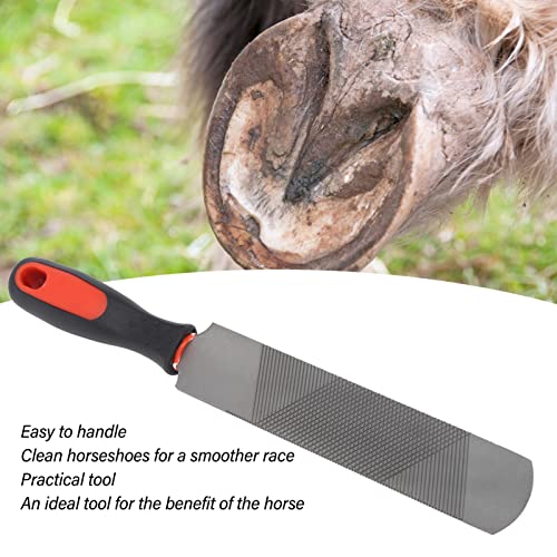 8 Inch Hoof Rasp,Hoof Rasp Horseshoe File With Rubber Handle, Carbon Steel Farrier Tool, Suitable ,Horse Rasp For Horse Goat Cow Donkey Animal Hooves, Strong, Ergonomic Trimming