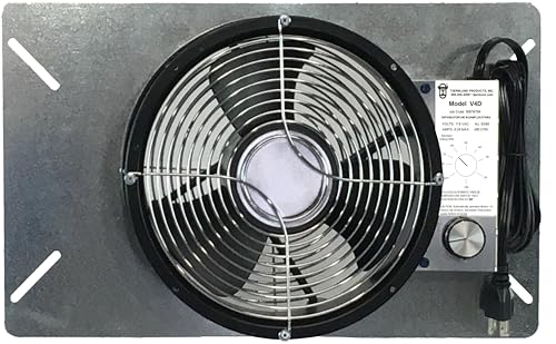 Tjernlund - V4D UnderAire Moisture Reducing Crawlspace Ventilator Fan - size: 540 CFM., style: With Dehumidistat