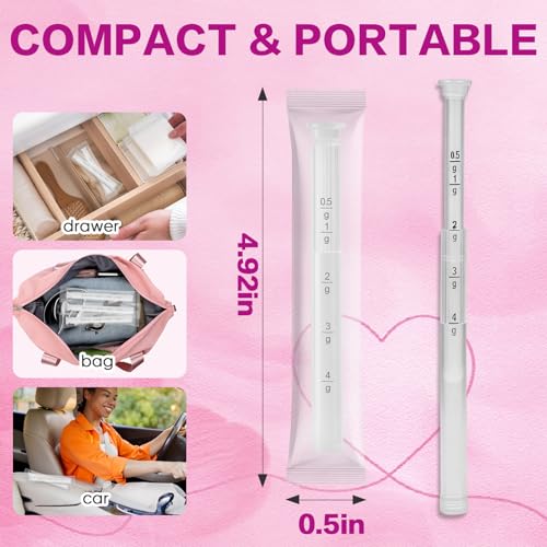 16 Pcs Disposable Vaginal Cream Applicators with Dosage Markings | Hygienic Individually Wrapped, Threaded Suppository Applicators for Women, Fits Most Vaginal Creams, Gels & Lubricants - size: 16 Pack