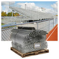 Fencer Wire 11.5 Gauge Durable Galvanized Steel Chain Link Fence Kit, Complete Fencing DIY Set w/Fence Fabric, Gate, Posts, Top Rails & Hardware for Yard, Garden & Animal Enclosures (4ft. x 204ft.) - color: Silver, size: 204 FT