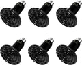 HealSmart Reptile Heat Lamp Bulb Ceramic Heat Emitter 150W No Light Emitting Brooder Coop Heater for Amphibian Pet & Incubating Chicken, Black - size: 150 Watts, style: D-85mm (3.35") *6 Pcs