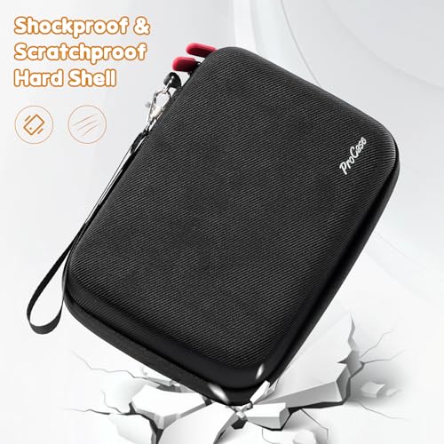 ProCase Hard Pet Grooming Tool Storage Case -Black | Travel Organizer for Oneisall/Wahl Dog Clippers, Pet Shaver, Nail Trimmer & Accessories, Bag for Dog or Cat Grooming Kits