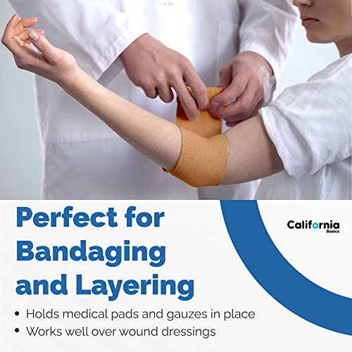 Self-Adhesive Bandage Wrap - Suitable for All Sports - Breathable Athletic Tape for Wrists - Knee and Ankle - Self Adhesive Bandage- 3 Inch- 12 Pack - Brown - color: Brown, size: 3 Inch x 5 yard- Pack of 12