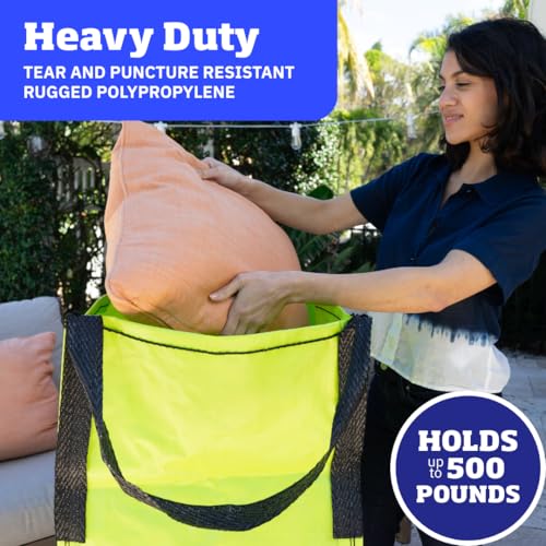 DURASACK Heavy Duty Storage Tote Bag 22-Gallon, Lime Green | Moving Bag Utility Tote for Laundry, Moving & Home Storage, Reusable Self-Standing Design, Holds up to 500 Pounds - color: Lime Green, size: Single