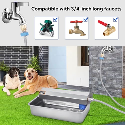 Automatic Water Dispenser for Dog, 6L Dog Water Bowl Dispenser, Large Water Feeder - size: 6L