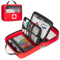 Marscamd Waterproof Empty First Aid Bag with a Detachable Panel | Small Medical Bag with Molle System, Red (Bag Only) - color: Red