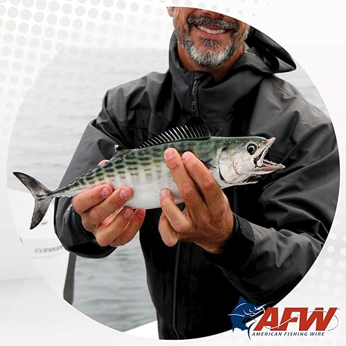 American Fishing Wire Surfstrand Bare 1x7 Stainless Steel Leader Wire - Fishing Leader Line for Saltwater, 20lb Test - 325lb Test in Bright, Camo in 30ft, 300ft, 600ft and 1,000ft Lengths - color: Camo, size: 20 lb / 1000 ft