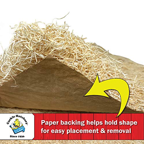 Laying Hen Nest Box Pads Made in USA from Sustainable Aspen Exceslior - 13x13 Nesting Box Liners (24 Pack) - size: 24 Pack