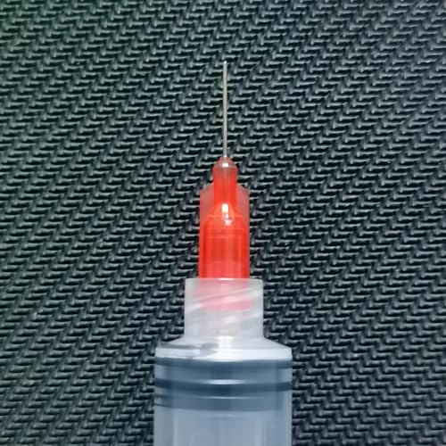 25 Gauge 0.5 Inch Blunt Tip Dispensing Syringe Needle, Red 20 PCS | Precision Applicator, Luer Lock, Microdot application of Low Viscosity Fluids, Quick-drying glue cannot be reused - style: 25GAx1/2＂