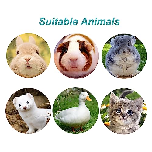 Rabbit Water Bottle 17 OZ Bunny Hanging Water Fountain Automatic Guinea Pig Water Dispenser No Leak Drinking Feeder for Bunny Chinchilla Hamsters Cat Dog Small Animals (Blue)