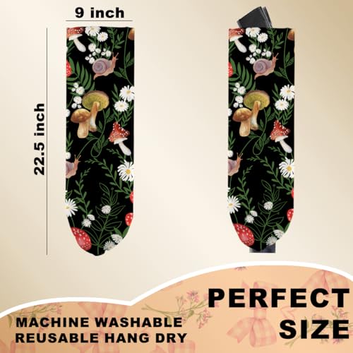 Vibrant Mushroom Plastic Bag Holder for Kitchen Essentials Storage | Snail Floral Grocery Bag Holder for Plastic Bags, Washable Shopping Bags Storage Dispenser Mushroom Gifts for Women - color: Mushroom