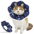 Soft Cat Cone, Adjustable Recovery Collar After Surgery to Prevent Licking Wound, Protective Cat Neck Cone, Comfortable Pet Elizabethan Collar for Cats Kittens and Puppies (S) - size: S (Neck: 4.8-8.7 in)