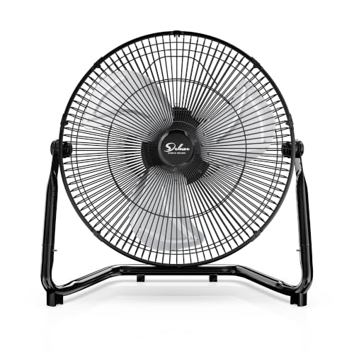 Simple Deluxe 18" 3-Speed High Velocity Industrial Floor Fan, Heavy Duty Metal for Warehouse Workshop Basement, 1 Pack - size: 18 Inch, style: 1 Pack