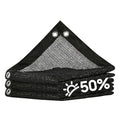 ColourTree 50% Black Shade Cloth, 8FT x 10FT Mesh Tarp, UV Resistant Netting with Upgrade Grommets for Plant Cover, Greenhouse, Chicken Coop, Barn, Kennel, Garden (We Make Custom Size)