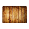 Front Door Mat Indoor Welcome Rustic Old Barn Wood Doormat Non Slip Carpet Flannel Rug for Bathroom Kitchen Bedroom Floor,18"x30"(Wood Board)