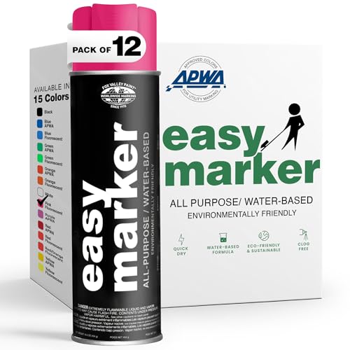 Fox Valley Easy Marker Inverted Paint 16oz Pack of 12, Pink Fluorescent