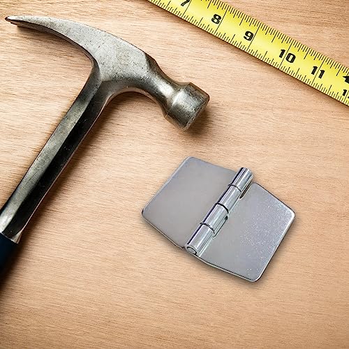4 Pieces Weldable Hinges Heavy Duty, Steel Butt Hinge, 2.4 x 2.9 inch | Weld Hinges, for Heavy Gates, Doors, Silver