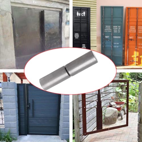 4 Pcs Weldable Barrel Hinges 4⅛ x 1" Heavy Duty Steel Weld On Bullet Gate Hinge 1200 lbs Load Capacity for Metal Swing Door,Trailer Ramp Gate, ½ Dia Pin,Ball Bearing Detachable Hinges