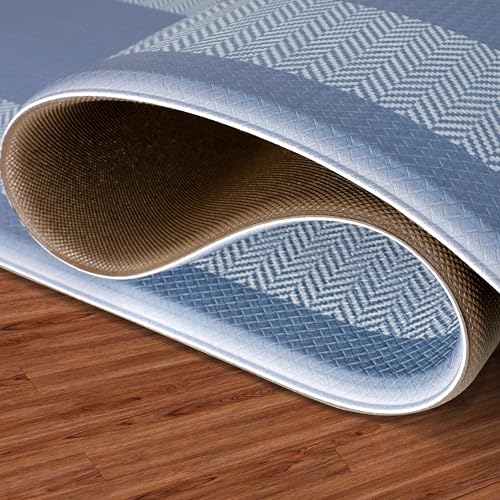 Chef Gear Hettie Anti Fatigue Cushioned Kitchen Mat 18"x32" Blue - color: Blue, size: 32"L x 18"W x 0.3"Th