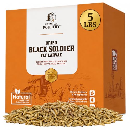 Black Soldier Fly Larvae for Birds, Non GMO & Organic, 5lb - size: 5lb, style: Soldier Fly Larvae