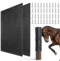 2 Pack Large Livestock Scratching Brush, Horse Scratching Post Pad | 21.65"x19.68" Horse Cow Scratching Post for Grooming,Designed for horses, cows, cattle, pigs, and dogs - size: Large