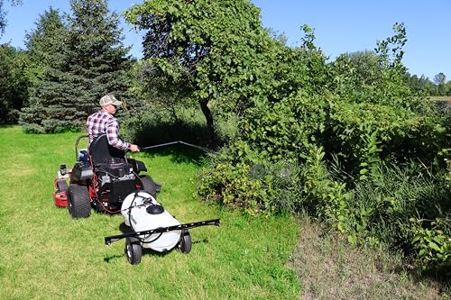 15 Gallon Pull-Behind Trailer Broadcast Sprayer - 1.1GPM, 7' Swath - size: 15 Gallon, style: Tow-Behind