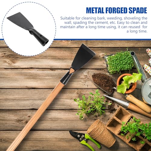 Abaodam Wall Cleaning Shovel Rust Removal Blade Metal Forged Spade Head for Bark Scraping Weeding Cement Cleanup Garden and Household Use 7.48 X 2.75 X 1.25 in