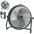 iLiving 18" Rechargeable Battery Operated Camping Floor Fan, High Velocity Portable Outdoor Fan with Metal Blade, With Built-in Lithium Battery for Whole Day Usage, 18 Inches, Military Green - size: 18 In