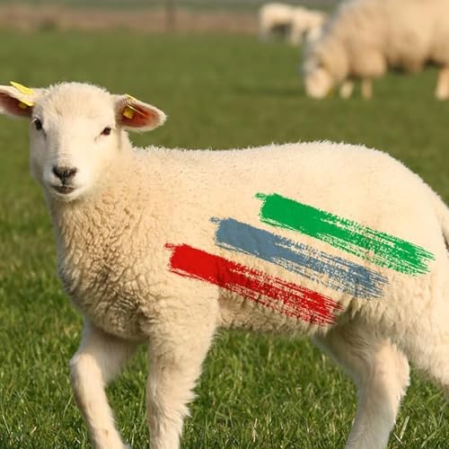 3Pcs Livestock Marker Paint Pen, Animal Identification High Visibility Livestock Marking Paint Pen Livestock Prod, Pig Cow Goat Marking Tools Paint for Marking Animal Skin