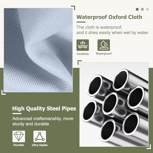 Large Metal Chicken Coop,19.7x9.8x6.4 FT Chicken Run for Yard with Waterproof & Anti-UV Cover,Walk in Chicken Pen with Feeding Door (13.1 * 9.8 * 6.4 ft) - size: 157.5"L x 118.1"W x 76.8"H