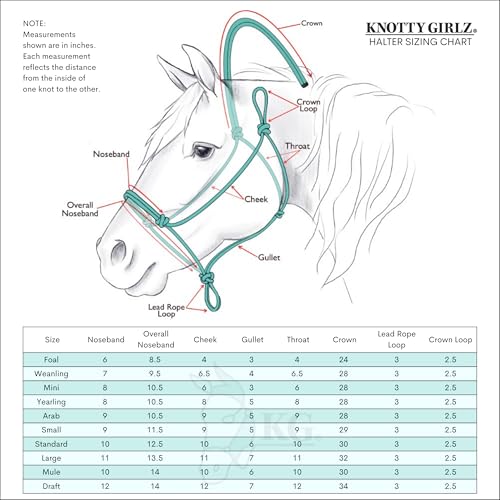 Soft 2 Knot Horse Halter - color: Neon Green, size: Draft