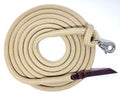 14FT Lead Rope with NP Snap - color: Beige, size: 14 ft. Nickel Trigger Snap