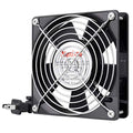 Wathai 120mm AC AXIAL Exhaust Fan 110V 120V Dual Ball for DIY Cooling | Dual Ball Heavy-Duty Fan for DIY Cooling Ventilation Exhaust Projects 120mm x 25mm - style: 120x120x25mm