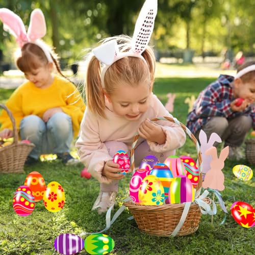 24 Pack Prefilled Easter Eggs with Squishy Toys Inside Bright Colorful Easter Eggs with Fidget Toys Great for Kids Girls Boys Easter Basket Stuffers Eggs Fillers Party Favors Gifts