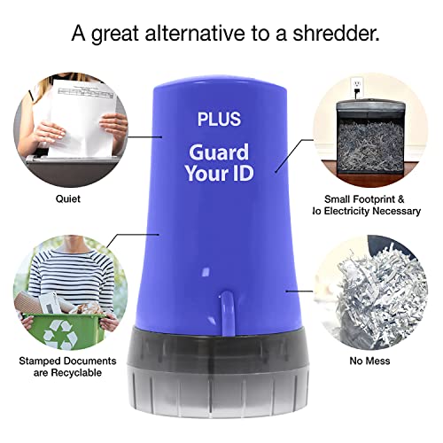 Guard Your ID Identity Theft Protection Roller Stamp, 3-Pack for Mail, Blue - color: Blue, size: Standard 3-Pack