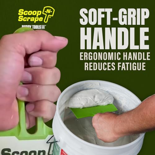 Scoop-N-Scrape Bucket Scoop | Efficient Bucket Scoop for 5-Gallon Buckets - Curved Bucket Trowel - Heavy-Duty Nylon - Scrapes Clean