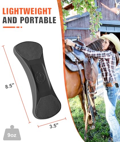 Shedding Blade for Horses Tool - Horse Brush for Deshedding Grooming Bathing, Multi-Functional Rubber Grooming Kit for Horses, Dogs, Cows and Goats（Black） - color: black