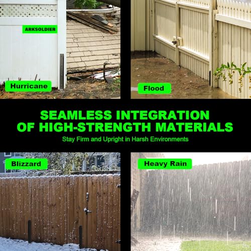 33.62" Fence Post Repair Kit, Fix Broken 4x4/6x6 Wood Post 2Pack | Heavy Duty Anchor Ground Stakes, Thickened 11-Gauge, Heavier at 5.47lb, One-Piece, MUSE Award, Easy Install, Powerful Support - size: AS1-U 2Pack 33.62x4.7x2"