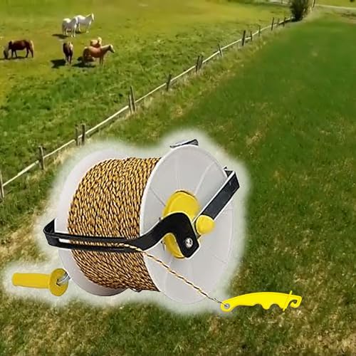 QMARK Electric Fence Plastic Gate Handles, Yellow, 8 Inch, 10 Pack | Insulated Plastic Hook, Portable