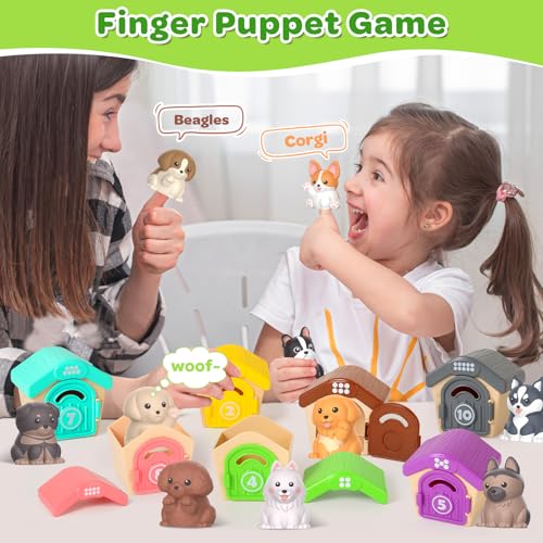 Letapapa Toddler Toys for 1-3 Year Old, Montessori Toys Themed Dog for Baby | Educational Counting, Matching & Sorting Toys Activities, Christmas Birthday Gifts for Baby Boy Girl 12-18M Fine Motor Skills - style: PUPPY