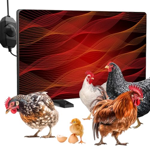 H&G lifestyles Chicken Coop Heater, Cozy Coop Heater for Winter | Radiant Heat Panel with Adjustable Temperature,Poultry Warmer for Indoor and Outdoor Use