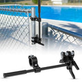 Pool Gate Latch, Chain Link Fence Gate Latch, Fits 1-3/8" x 1-7/8" | Measure your gate before ordering. ONLY Fits 1-3/8" gate frame × 1-7/8" gate post.