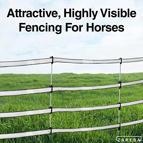 Zareba 1-Inch 656 ft Polytape - 200 M Electric Fencing - Highly Visible Polytape - Easy to Install, Repair, Slice - PT656W1-Z - size: 1 Pack